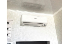 Установка кондиционера Mitsubishi Heavy в два этапа.