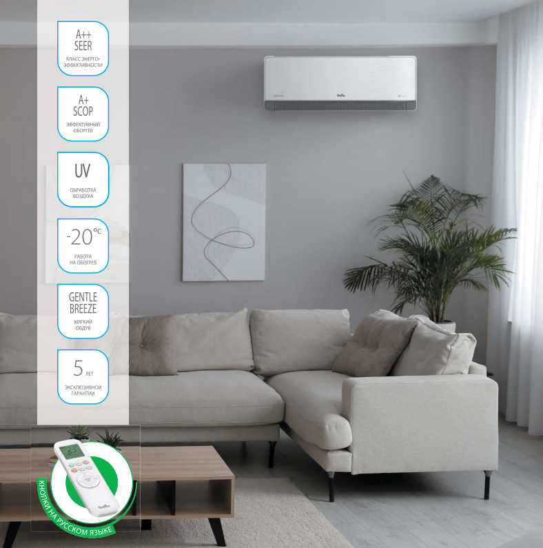Режимы и функции кондиционеров Ballu Defender DC Inverter